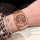 Clone Audemars Piguet Royal Oak Ladies Watches Rose Gold Diamond Bezel (6)_th.jpg